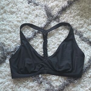 Athleta Black Bikini Racerback Top